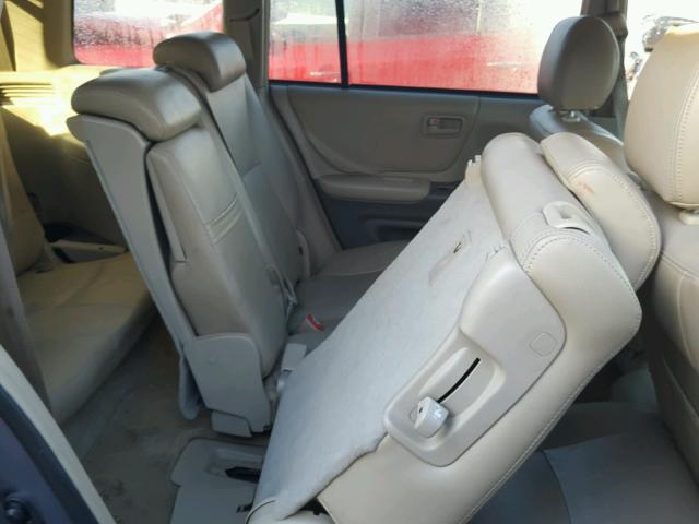 JTEDP21A150088172 - 2005 TOYOTA HIGHLANDER BLUE photo 6