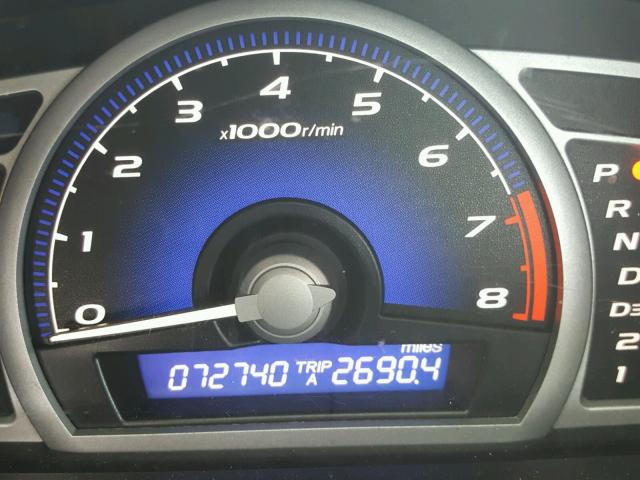 2HGFG12848H541978 - 2008 HONDA CIVIC EX GRAY photo 8