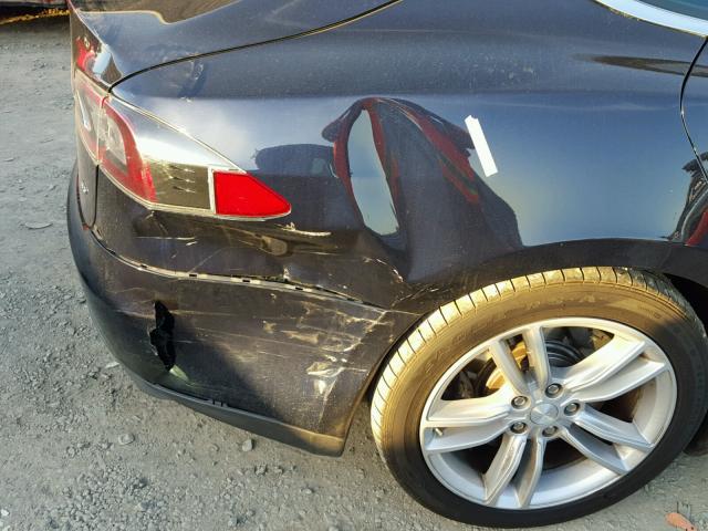 5YJSA1CG6DFP12928 - 2013 TESLA MODEL S BLUE photo 9