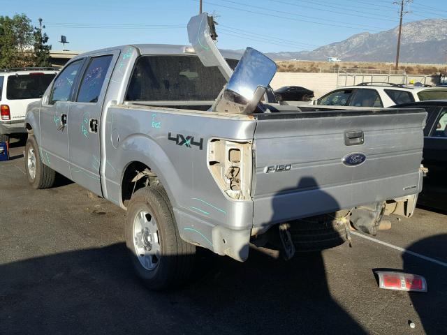 1FTFW1EF0EFA32494 - 2014 FORD F150 SUPER SILVER photo 3