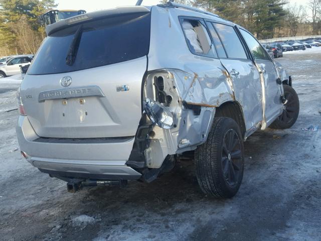 JTEEW41A282018756 - 2008 TOYOTA HIGHLANDER GRAY photo 4