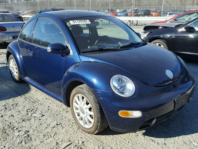 3VWCK31C94M416257 - 2004 VOLKSWAGEN NEW BEETLE BLUE photo 1