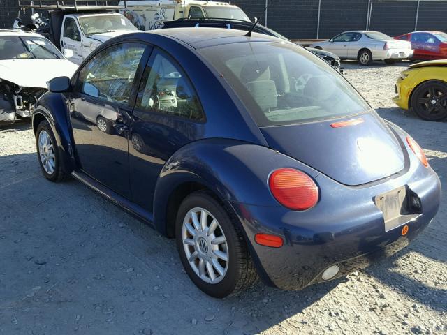 3VWCK31C94M416257 - 2004 VOLKSWAGEN NEW BEETLE BLUE photo 3