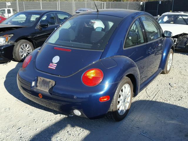 3VWCK31C94M416257 - 2004 VOLKSWAGEN NEW BEETLE BLUE photo 4