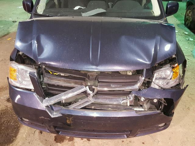 1D8HN54P88B104651 - 2008 DODGE GRAND CARA BLUE photo 7