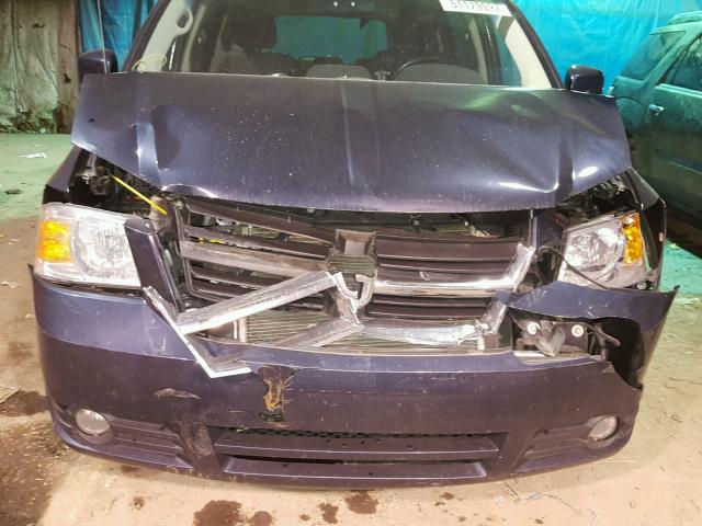 1D8HN54P88B104651 - 2008 DODGE GRAND CARA BLUE photo 9