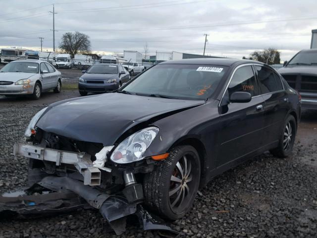 JNKCV51E16M514350 - 2006 INFINITI G35 BLACK photo 2