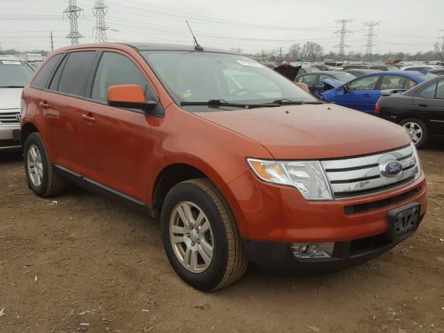 2FMDK48C68BA50361 - 2008 FORD EDGE SEL ORANGE photo 1