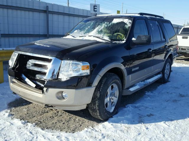 1FMFU18548LA37126 - 2008 FORD EXPEDITION BLACK photo 2