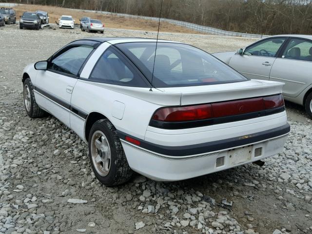 4P3CS44T7LE105207 - 1990 PLYMOUTH LASER RS WHITE photo 3