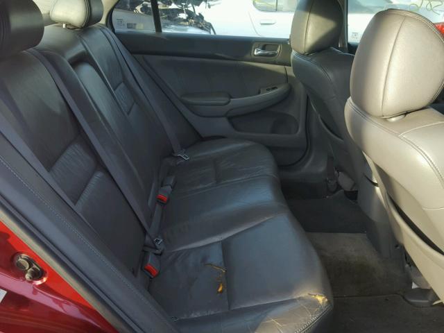 1HGCM66505A009193 - 2005 HONDA ACCORD EX RED photo 6