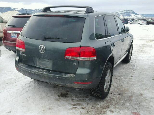 WVGBC77L64D047164 - 2004 VOLKSWAGEN TOUAREG 3. GREEN photo 4