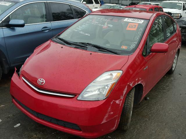 JTDKB20U377679958 - 2007 TOYOTA PRIUS RED photo 2