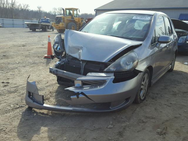 JHMGD38677S028209 - 2007 HONDA FIT S SILVER photo 2