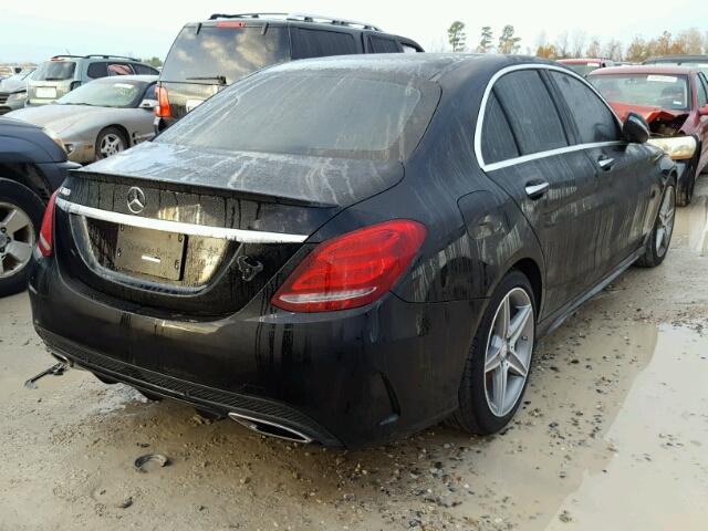 55SWF4JB0HU202798 - 2017 MERCEDES-BENZ C 300 BLACK photo 4