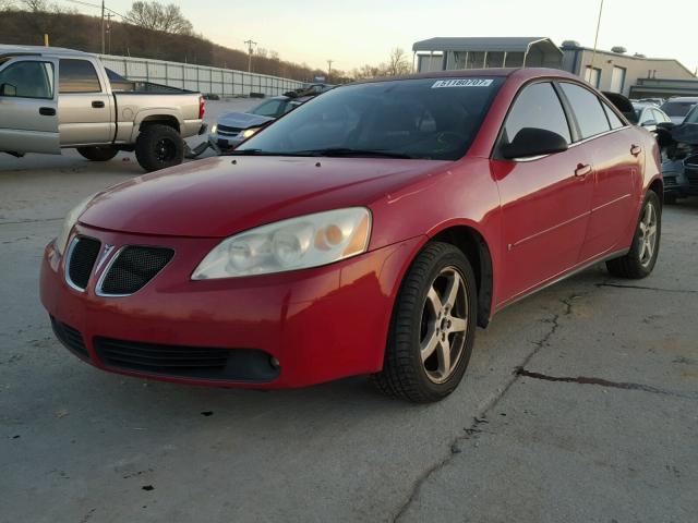 1G2ZG58N674104161 - 2007 PONTIAC G6 BASE RED photo 2