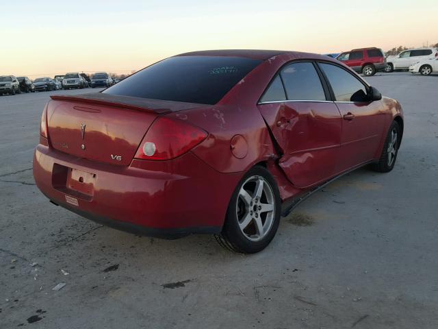 1G2ZG58N674104161 - 2007 PONTIAC G6 BASE RED photo 4