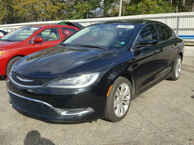 1C3CCCAB8FN564338 - 2015 CHRYSLER 200 LIMITE BLACK photo 2