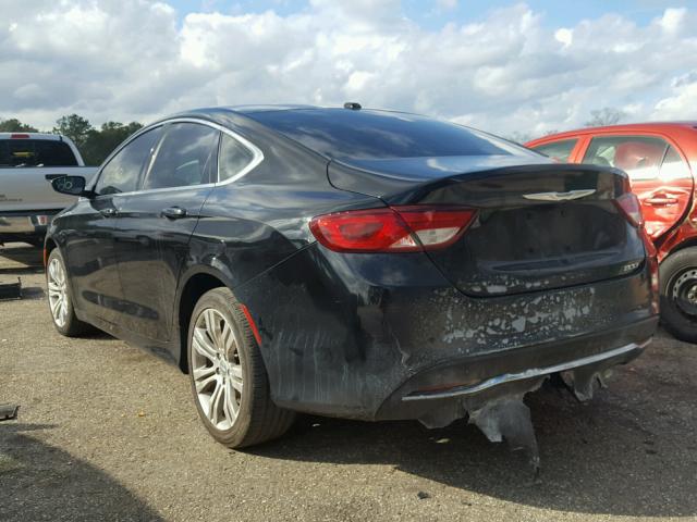 1C3CCCAB8FN564338 - 2015 CHRYSLER 200 LIMITE BLACK photo 3