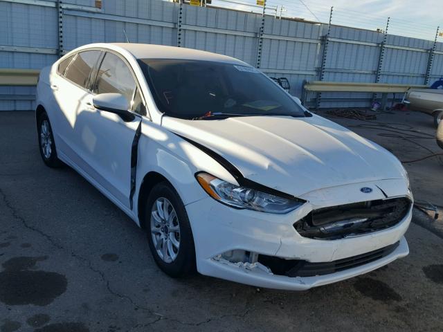 3FA6P0G77HR142209 - 2017 FORD FUSION S WHITE photo 1