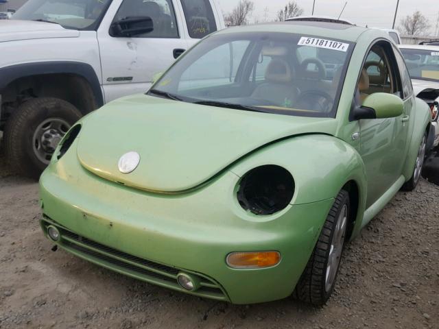 3VWDD21C12M425573 - 2002 VOLKSWAGEN NEW BEETLE 绿色 照片 2