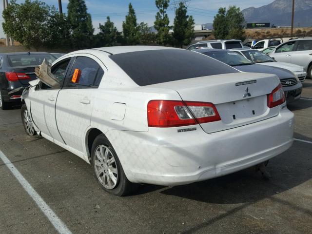 4A32B2FF4BE023133 - 2011 MITSUBISHI GALANT FE WHITE photo 3