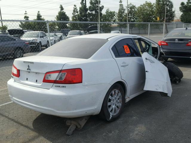 4A32B2FF4BE023133 - 2011 MITSUBISHI GALANT FE WHITE photo 4