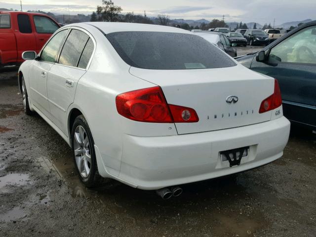 JNKCV51E16M512985 - 2006 INFINITI G35 WHITE photo 3