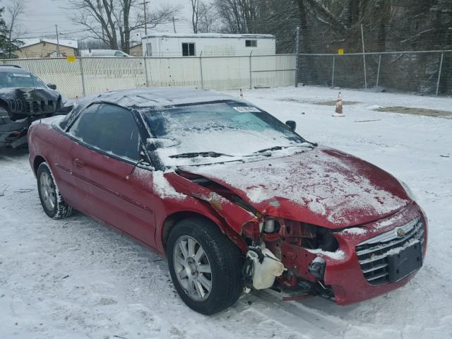 1C3EL75R45N564908 - 2005 CHRYSLER SEBRING GT RED photo 1