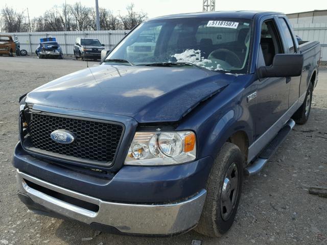 1FTPX12V06FB31587 - 2006 FORD F150 BLUE photo 2