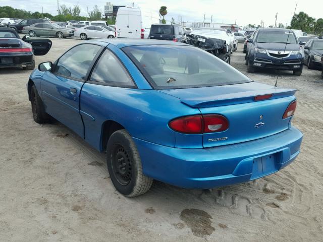 1G1JC1245Y7333419 - 2000 CHEVROLET CAVALIER BLUE photo 3