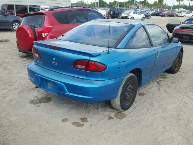 1G1JC1245Y7333419 - 2000 CHEVROLET CAVALIER BLUE photo 4