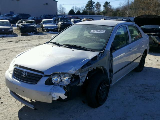 2T1BR32E18C869300 - 2008 TOYOTA COROLLA CE SILVER photo 2