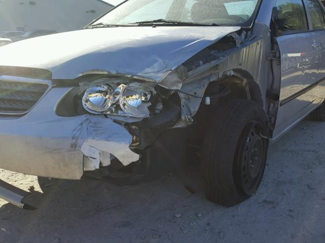 2T1BR32E18C869300 - 2008 TOYOTA COROLLA CE SILVER photo 9