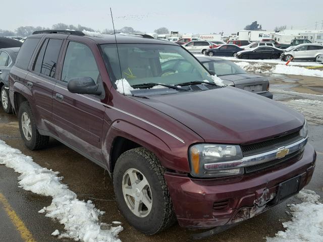 1GNDT13S262172076 - 2006 CHEVROLET TRAILBLAZE RED photo 1