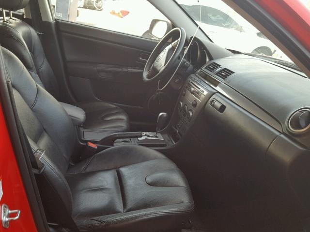 JM1BK344771659716 - 2007 MAZDA 3 HATCHBAC RED photo 5