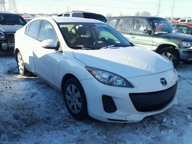 JM1BL1TF5D1766585 - 2013 MAZDA 3 I WHITE photo 1