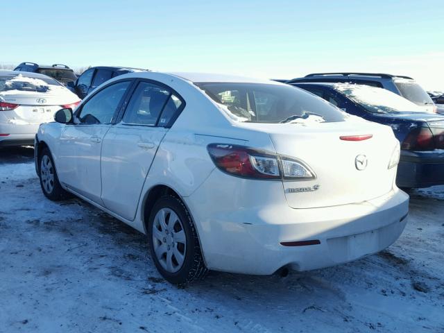 JM1BL1TF5D1766585 - 2013 MAZDA 3 I WHITE photo 3