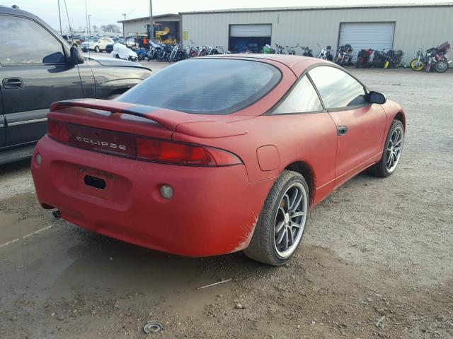 4A3AK34Y1VE051837 - 1997 MITSUBISHI ECLIPSE RS RED photo 4