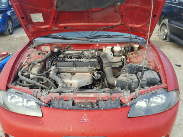 4A3AK34Y1VE051837 - 1997 MITSUBISHI ECLIPSE RS RED photo 7