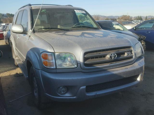 5TDZT34A73S177939 - 2003 TOYOTA SEQUOIA SR SILVER photo 1