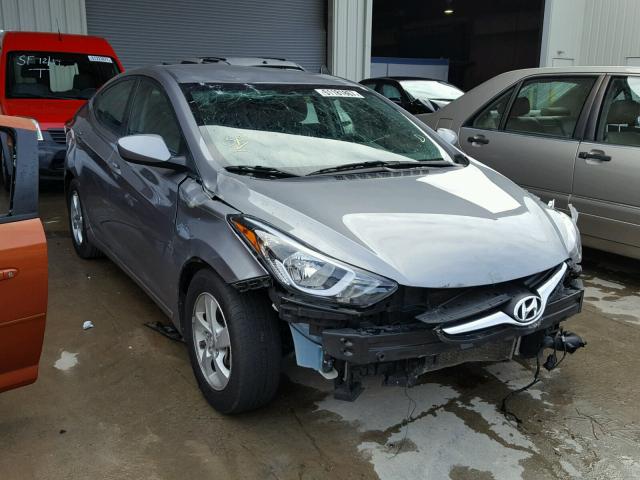 KMHDH4AE6FU382382 - 2015 HYUNDAI ELANTRA SE GRAY photo 1