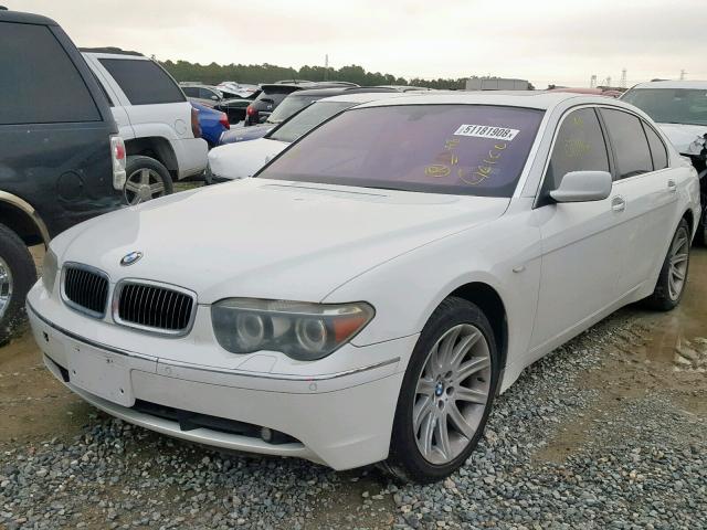 WBAGN63545DS59159 - 2005 BMW 745 LI WHITE photo 2