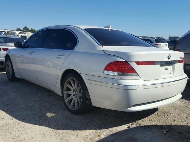 WBAGN63545DS59159 - 2005 BMW 745 LI WHITE photo 3