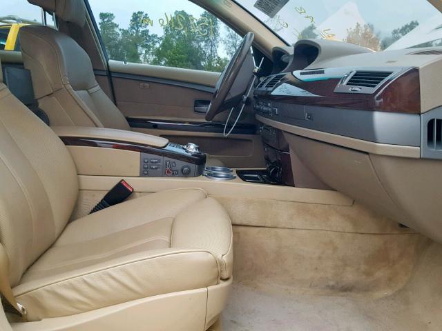 WBAGN63545DS59159 - 2005 BMW 745 LI WHITE photo 5