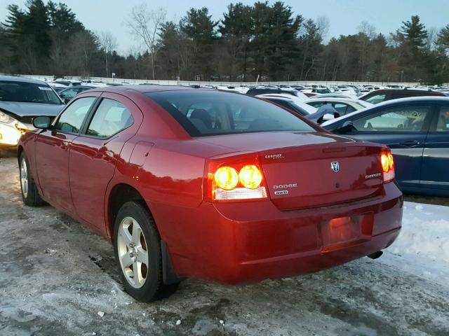 2B3CK2CV0AH238049 - 2010 DODGE CHARGER RED photo 3