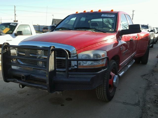 3D7ML48CX6G122504 - 2006 DODGE RAM 3500 S RED photo 2