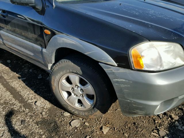 4F2CU08141KM27914 - 2001 MAZDA TRIBUTE LX BLACK photo 9