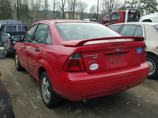 1FAFP34N37W166538 - 2007 FORD FOCUS ZX4 RED photo 3