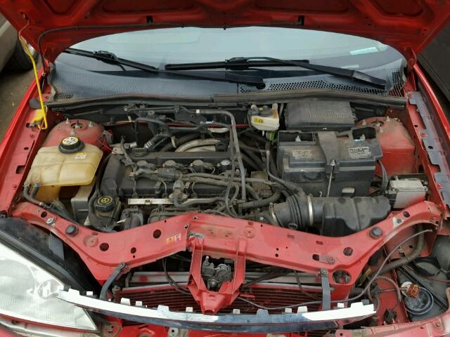 1FAFP34N37W166538 - 2007 FORD FOCUS ZX4 RED photo 7